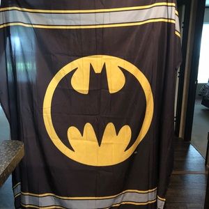 Batman fabric shower curtain with 12 shower hooks